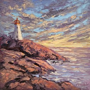 Lighthouse at Sunset (Maria Iva)