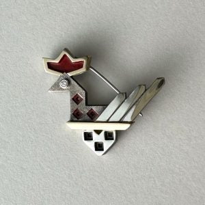 Rooster brooch (Rana Mireskandari)