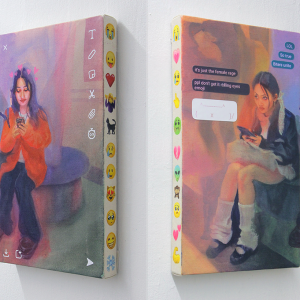Siren Sisters: Biters Unite and Heart Filter (Diptych) (Erica Gibbs)