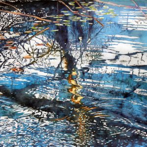 moon on the pond (Micheal Zarowsky)