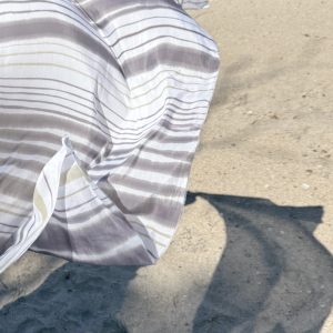silk and cotton scarf, hand painted with botanical inks (Tania Love)
