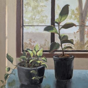 Pothos and Rubber Plant (Jessie Chen)