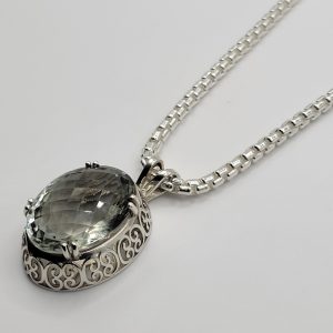 Garnet Ornate Necklace (Kathy Straczynski)