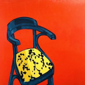 Chair.Arrangement in Red, Ocher & Blue (Mark Gleberzon)