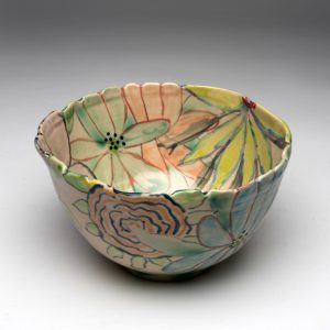 GARDEN SERIES BOWL by SUSAN CARD (Toronto Potters)