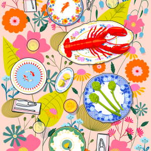 lobster and artichoke (Kit Li)