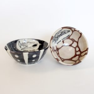 CREATIVE CREATURES SERIES BOWLS : SET OF 2 by CAROLINE YU (Toronto Potters)