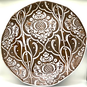 Large platter with White glaze (Beyond Pottery Inc Multidisciplinary Art Studio)