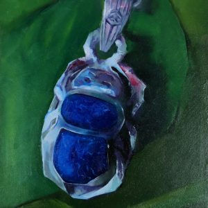 Lapis Lazuli Scarab Amulet (Olivia Hamza)