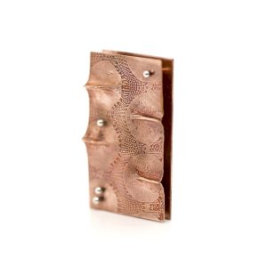 Copper Fold Forming Brooch, Lace, 2026H (Yi Wang)