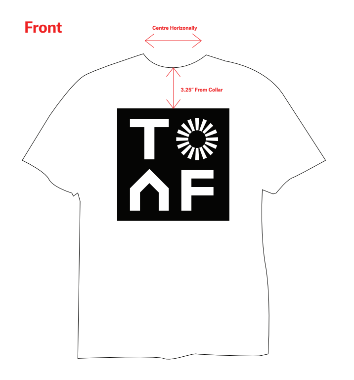 TOAF - White T-Shirt with Black Logo
