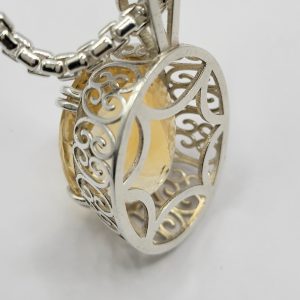 Citrine Ornate Necklace (Kathy Straczynski)