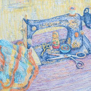 Hemming on the Singer (Saskia Wassing)
