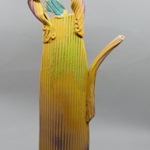 Yellow sculpture teapots (Shu-Chen Cheng)