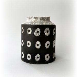 RAKU VASE by Tania Craan (Toronto Potters)