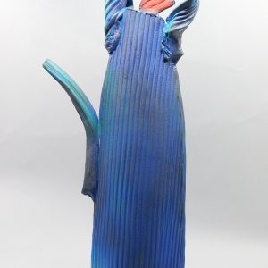 Blue sculpture teapot (Shu-Chen Cheng)
