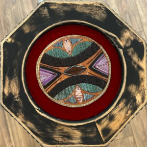 Early 1900s Porcupine Quilled Chinoiserie Table (Natasha Sacobie)